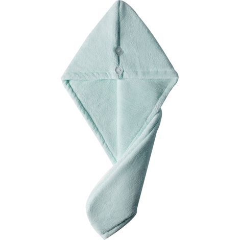 1 Serviette cheveux, microfibre ultra-absorbante, séchage rapide, douce, bouton élastique, salle de sport voyage (1/5)