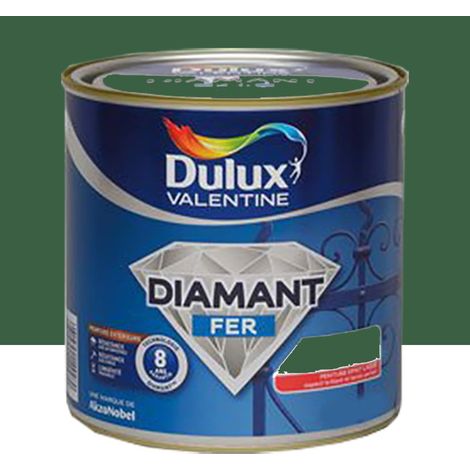 Peinture fer DULUX VALENTINE Diamant Brillant Vert veranda 2 L (1/2)