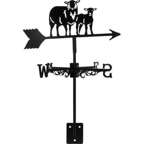 Windfahne Schaf aus Eisen mit einfacher Installation und