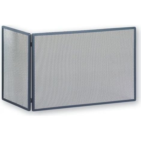 Grille de protection anti-étincelles en acier noir 750 x 450 x 500 mm (l x p x h)