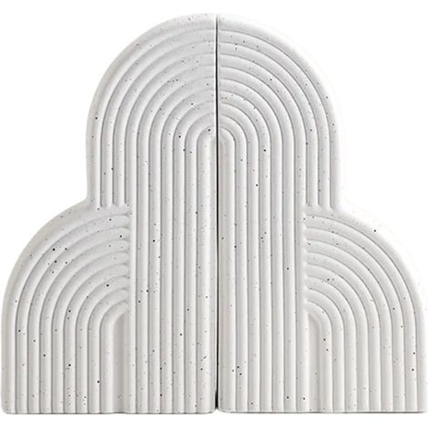 Lot de serre-livres décoratifs style bohème pour livres lourds, supports robustes pour étagère et bibliothèque, décoration élégante pour maison, bureau ou bibliothèque (1/5)