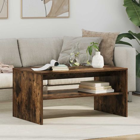 Couchtisch Geräucherte Eiche 80 x 50 x 40 cm Holzwerkstoff (1/5)
