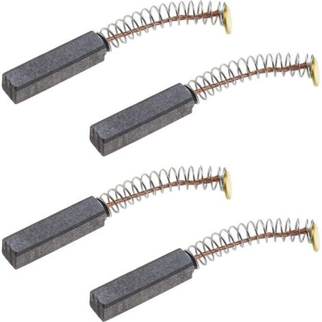 2 Paires de Balais de Charbon 20x6x5mm pour Scie Circulaire, Perceuse, Aspirateur, Moto et Outils Électriques (1/4)