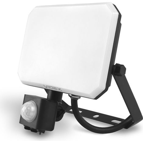 Halogen-Flutlicht mit PIR-Bewegungsmelder, 30 W, neutralweißes Licht (5000 K, 2850 lm), Schutzart IP65, Videx