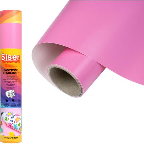 Film adhésif permanent Rose Orchid 150 x 30 cm, Pour personnaliser des objets et des surfaces rigides, Compatible avec traceur de découpe, Lavable au lave-vaisselle (1/5)