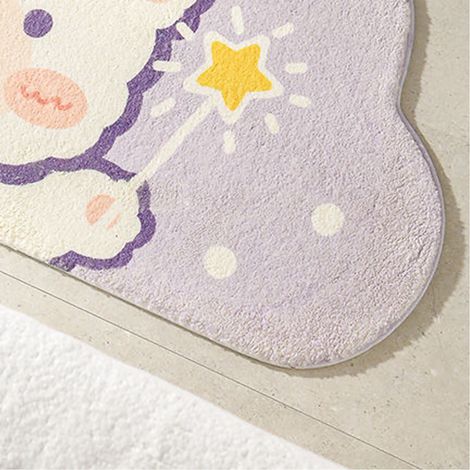 Lot de 1 tapis de salle de bain antidérapant et absorbant, motif ours lumineux, 50x80 cm, idéal pour chambre, entrée de toilette, antidérapant et absorbant, vente chaude. (1/3)