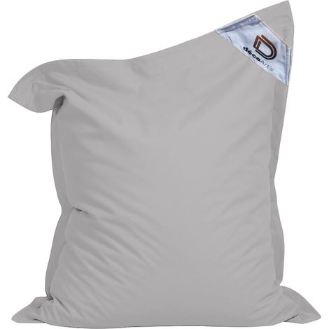 Pouf géant XXL déhoussable 140x180 cm – Rembourrage en mousse haute densité – Traitement déperlant et anti-UV – Pour intérieur et extérieur