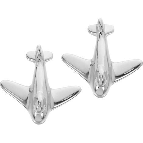 Poignées de porte de placard et de tiroir de commode en alliage de zinc, motif avion (Lot 2) (1/5)