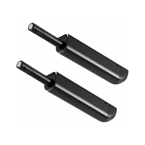 2 Pack, Black, Magnetic Push Catches for Cabinet Doors, Magnetic Push Catches (1/5)