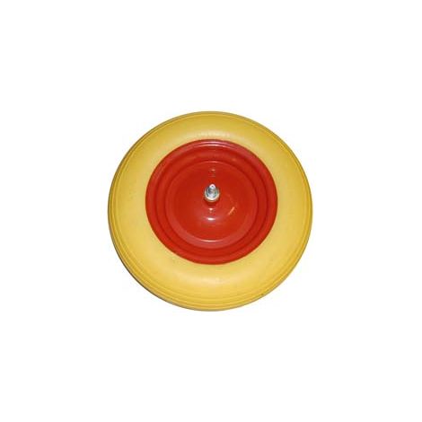 RUOTA PER CARRIOLA PU PIENA PERNO MM.12X210   perno mm.12x210, interasse mm.150    ALTE