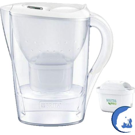 Brita Marella jarra filtrante blanca con 6 filtros
