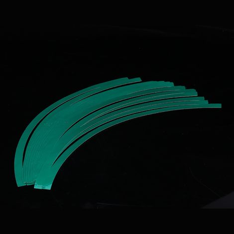 Dekoratives reflektierendes Klebeband für Auto- und Motorradfelgen, selbstklebende Folie in 6 Farbtönen, Dunkelgrün, für bessere Sicht. (1/5)