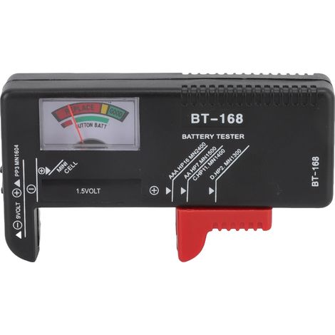 Testeur de batterie haute précision, portable, facile à utiliser, gain de temps, vérificateur de piles pour AA AAA D C 9V 1.5V piles bouton (1/5)