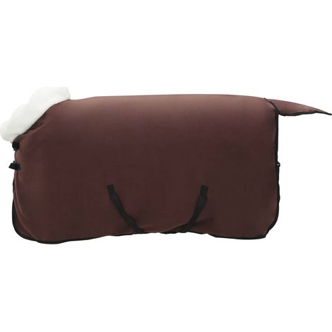 Horse Blanket Full Dark Brown 75 cm Polar fleece vidaXL
