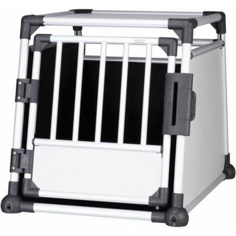 Cage de transport pour chien Alu Autobox - 63 x 65 x 90 cm Désignation : Cage alu Autobox 39342 (1/5)