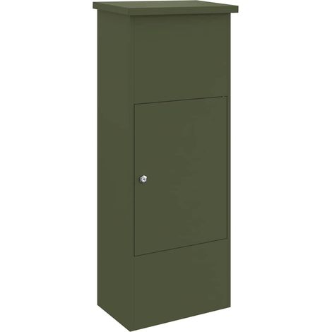 Boîte de dépôt de colis Vert olive 44,5 x 29 x 110,5 cm Acier (1/5)