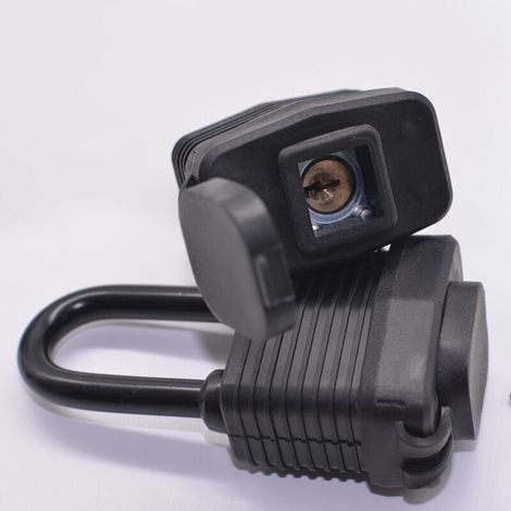 Wasserdichtes Vorhängeschloss mit Schlüssel – 40 mm starker Korpus aus gewalztem Stahl – Bügel aus gehärtetem Stahl – 2er-Pack mit 24 identischen Schlüsseln (1/5)