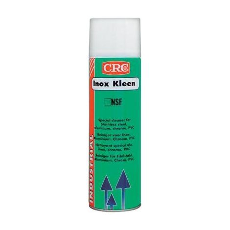 NETTOYANT SPÉCIAL ALU, INOX, CHROME, PVC CRC INOX KLEEN 20720-AB 500 ML