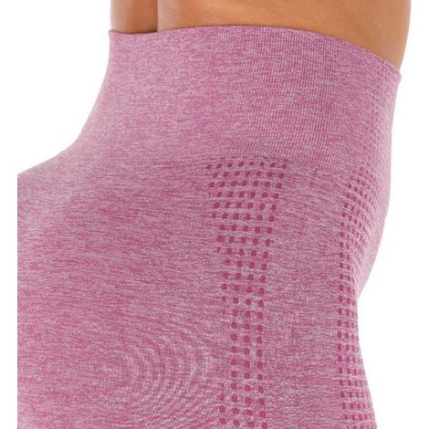 Sportleggings für Damen mit hohem Bund, Push-up-Effekt, atmungsaktiv und bequem, bordeauxrot, Größe L (1/4)
