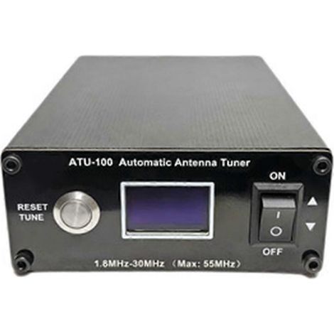 ATU-100 Tuner d'antenne automatique avec écran OLED 0,96 pouce, radio ondes courtes, radioamateur, version améliorée pour montage en voiture avec alimentation 12 V (1/5)