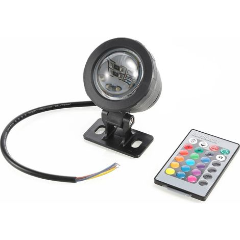 Foco decorativo LED RGB multicolor resistente al agua para uso exterior (5W negro, 1 LED) (1/5)