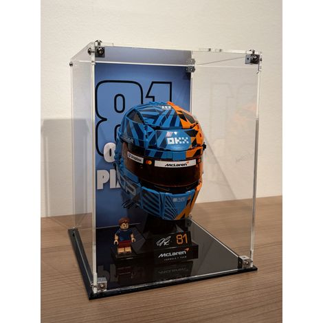 Vetrina espositiva per il casco McLaren di Oscar Piastri della Formula 1 LEGO (43017) (1/5)
