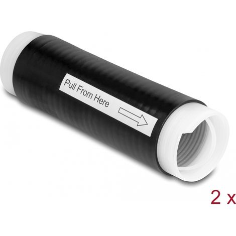Delock Tubo retrÃ¡ctil en frÃ­o 35 mm x 130 mm 2 unidades negro