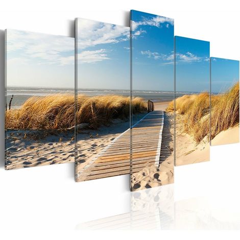 Tableau plage non surveillée 5 soirées - 200 x 100 cm (1/3)