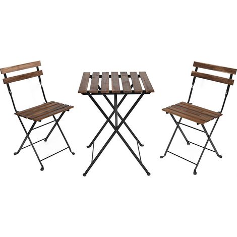 Set Tavolino e due sedie da Giardino modello Bistrot