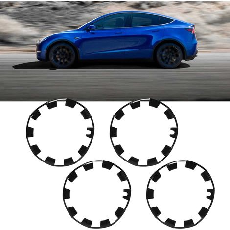 (T04) 40 glänzend schwarze 20-Zoll-Felgenschutzhüllen für Tesla Model Y 2021-2023 (1/5)