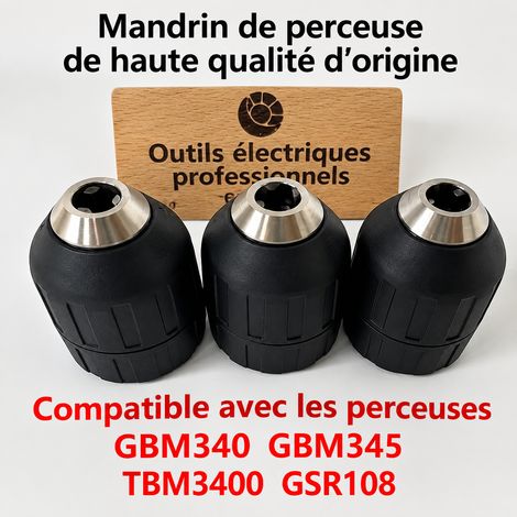 Mandrin autoserrant Bosch d'origine 10 mm 1-18 B18 pour perceuse, 1 pièce, 2 kg – Livraison gratuite