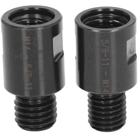 2PCS Adaptateur 5/8"-11 Filetage Mâle à M14 Femelle Convertisseur d'adaptateur de Meuleuse d'angle M14 vers 5/8"-11 Meuleuse d'angle Polisseuse Filetage Convertisseur de Tige Extension (1/5)