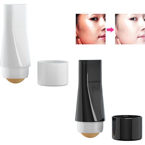 Rouleau de massage portable pour le visage, absorbant l'excès de sébum, en pierre volcanique, pour un contrôle optimal du sébum et un nettoyage en profondeur. (1/5)