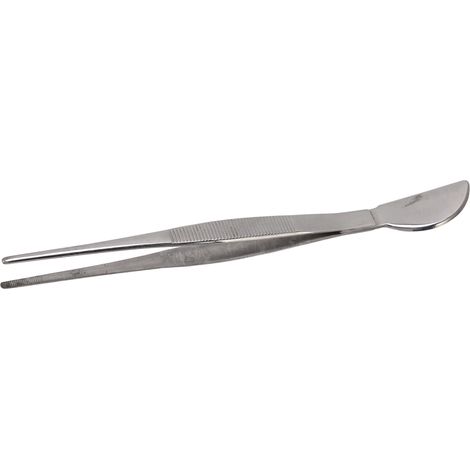 Pince à bonsaï en acier inoxydable, longue pince avec spatule en forme de croissant de lune pour ameublir la terre et tailler l'herbe en pot. (1/5)