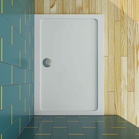 SKY Bathroom 1400x900mm Slimline Rectangle Shower Enclosure Stone Tray Free Waste