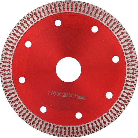 Disque de découpe diamanté 110x20x10mm, lame de scie circulaire pour céramique, microlithe et carrelage, outil de coupe haute précision (1/5)