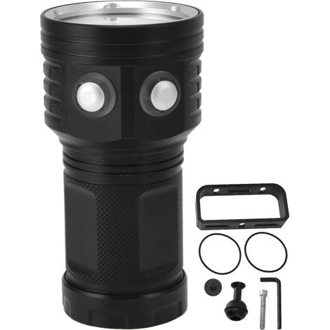 22 LED Diving Flashlight, IPX8 Waterproof, 10000LM Quality, Portable, Aluminum Alloy, 100m/328.1ft Underwater Torch (1/5)