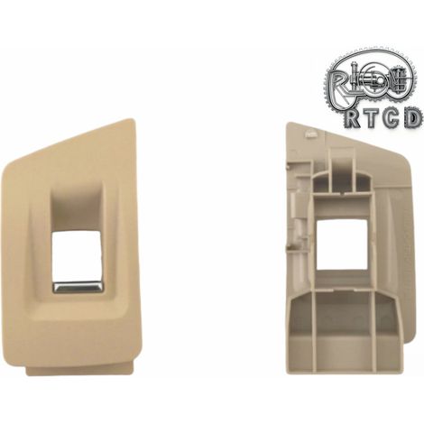 51427234428 Schalterblende, Fensterheberrahmen, hinten links, beige, passend für BMW 5er, F10, F18 (1/5)