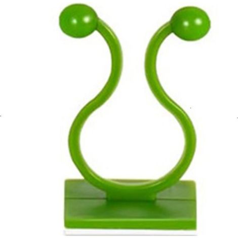 Clip Pour Plantes Grimpantes - Plastique - 32 x 12 mm - Vert - Pour Murs Lisses Intérieur Extérieur - 30 Pièces (1/5)