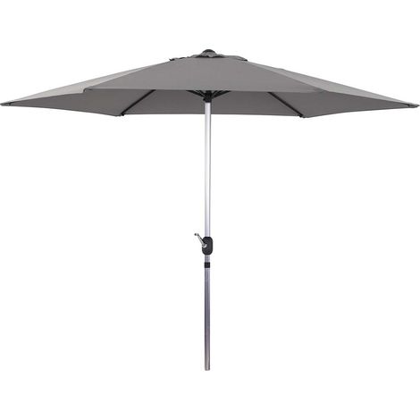 Parasol de jardín de aluminio - Sol - Circular - Ø 3m - gris (1/2)