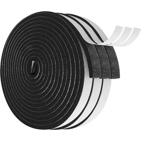 Joint Porte Mousse Adhésif, Isolation Fenêtre, EPDM 6x12mm, 3x5 m (1/5)