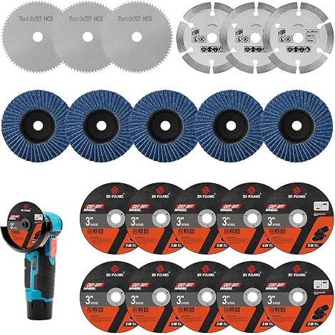 SI FANG 21-teiliges Trennscheiben-Set 76 mm, Trennscheibe zum Schleifen 76 x 10 mm (1/5)