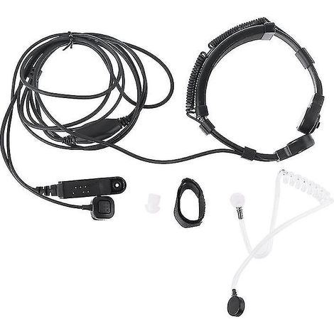 Microphone à vibration télescopique pour oreillette compatible avec les talkies-walkies Baofeng UV-9R Plus, BF-9700, BF-A58, UV-XR, UV9R et GT-3WP. (1/4)