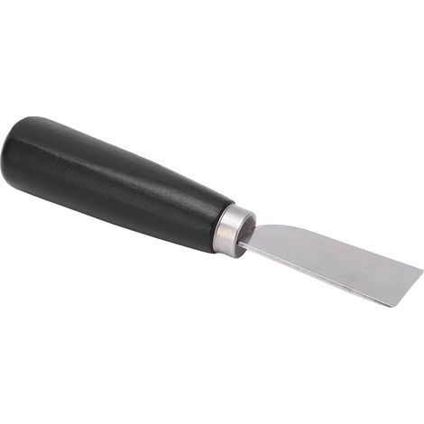 Couteau à parer le cuir, manche ergonomique en bois, lame précise pour coupe et découpe DIY, outil de maroquinerie pour affûtage et finition, confortable et robuste. (1/5)