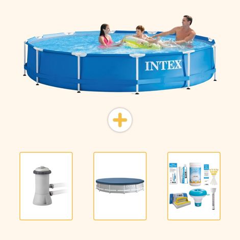 Intex Piscine Tubulaire Ronde - 366x76 cm - 4-pièces  S22466 (1/5)