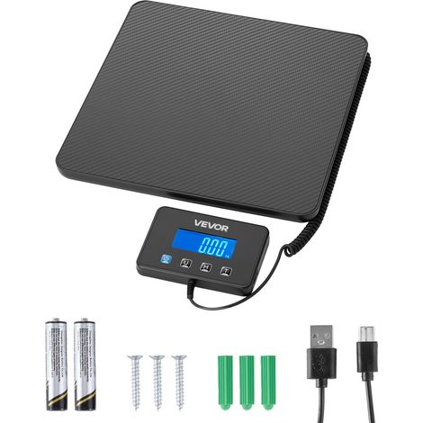 Balance Postale Numérique 200 kg Pèse-colis Double Précision 0-20 kg (10 g) et 20-200 kg (100 g), avec Fonction de Maintien Tare, Écran LCD, Balance d'Expédition Portable pour Bagages et Colis (1/5)