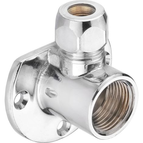 Cornat TEC582614 Coude filete, chrome, Multicolore, 1/2 Zoll x 10 mm (1/2)