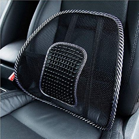 Coussin Lombaire Auto en Maille Glace Respirante, Appui Lombaire Siège Voiture avec Massage, Housse de Siège Poreuse pour Auto et Bureau, Filet Frais, Taille Unique (1/4)