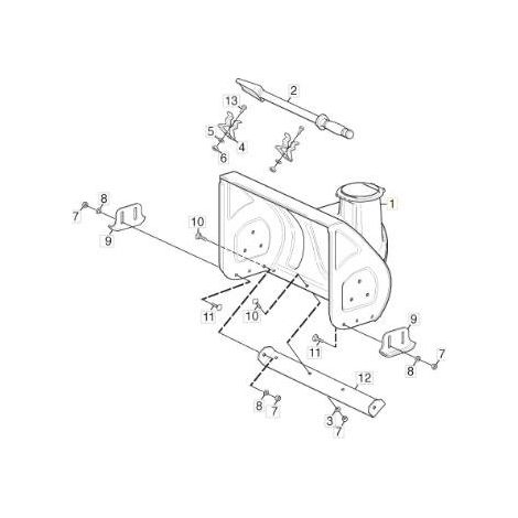 ASSEMBLAGGIO ALLOGGIAMENTO COCLEA ORIGINALE STIGA - 118820822/0