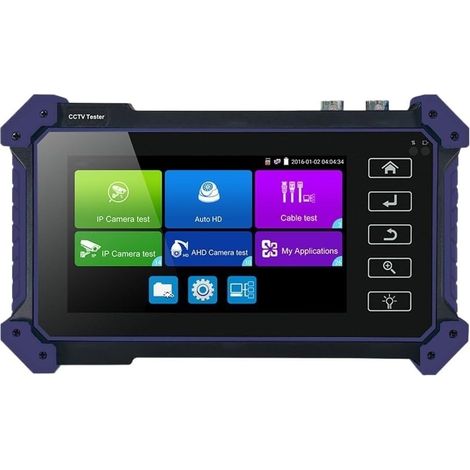 Testeur IPC Violet 5200C 12MP 8MP/AHD/CVI/TV/SDI, caméra de vidéosurveillance, Moniteur de vidéosurveillance avec VGA for caméra IPC, testeur CFTV(TI-Z9651C) (1/5)